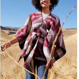 ☀️MAURICES  PLUM TIE RUANA☀️